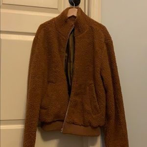 Fuzzy teddy bear jacket